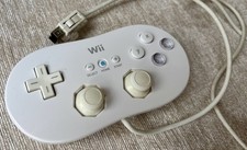 *Working* Official Nintendo Wii RVL-005 White Classic Pro Controller