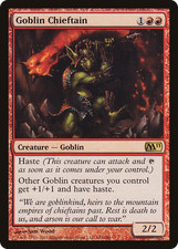 Goblin Chieftain - M11 - EX - MTG