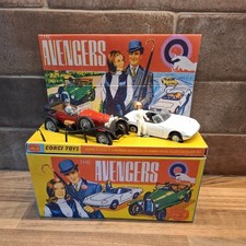 Corgi The Avengers Gift Set 40 Red Bentley & White Lotus Steed & Peel TV series