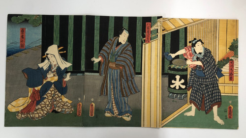 Toyokuni woodblock print - toyokuni,