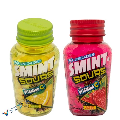 Smint sour strawberry lemon - sour, strawberry,