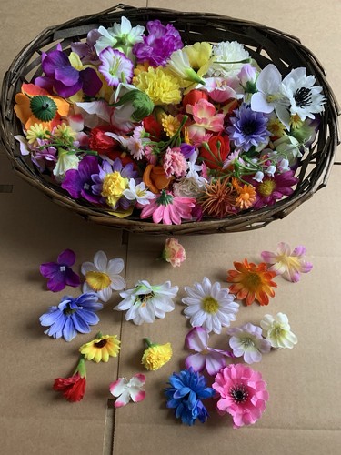 50x small flower heads - 50x,