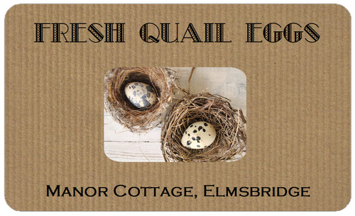 Personalised kraft brown quail - personalised,