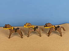Playmobil Country Knights Western ACW old style horses with bridle and reins
