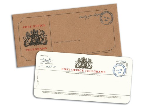 Post office vintage telegram - office,