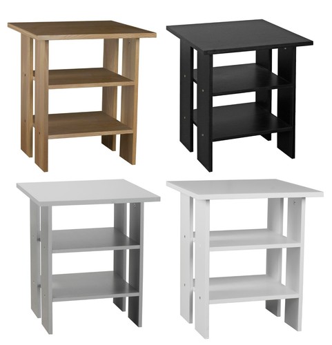 Tier wooden side end table - tier,