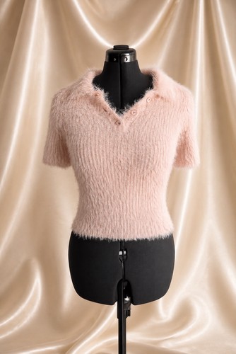 Zara blush pink fluffy - pink,