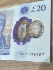 Rare £20 Pound Note EH02 King