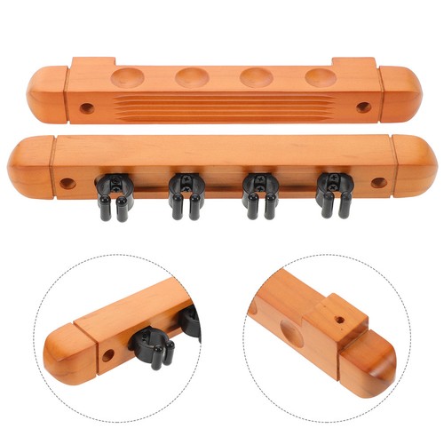 Wall mounted wood pool cue - wall,