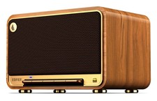 Edifier D32 Tabletop Bluetooth Hi-Res Speaker With Built In Battery - Brown