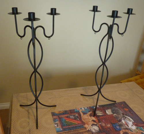Iron black metal - metal, candle