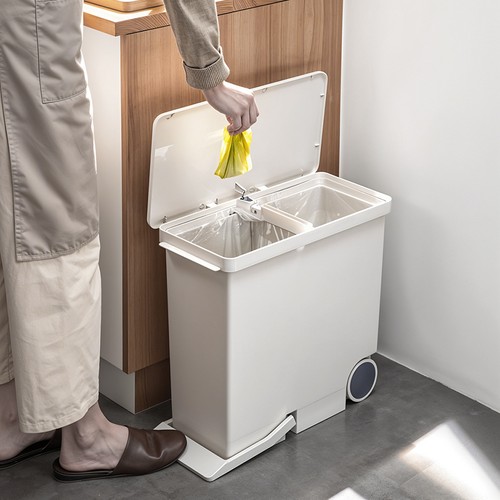 Pedal dual recycling dustbin - dual,