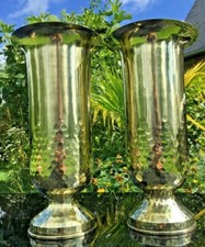 PAIR OF BRASS SHELLS TRENCH