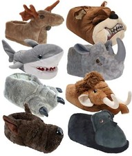 Mens Novelty Slippers 3D Soft Comfy Character Animal/Monster House Slipper
