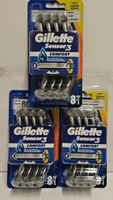 gillette sensor 3 comfort razors 8 pack or 24 pack