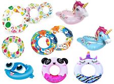Kids Inflatable Swim Ring 51cm Swimming Holidays Summer Pool Beach Blow Up 3-6