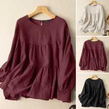 UK Womens Long Sleeve Tiered A