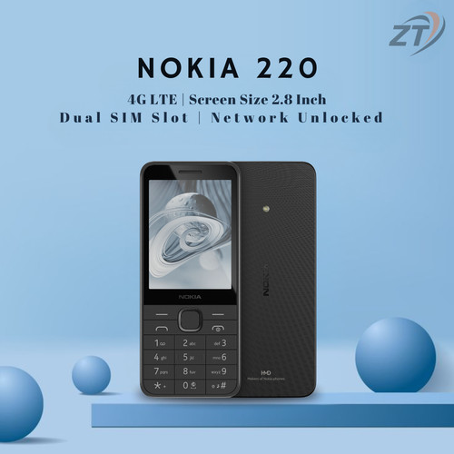 Nokia 220 black all - nokia, 4g