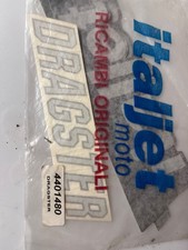 NEW GENUINE ITALJET DRAGSTER 50 96-03 F&R CHROME DECAL STICKER SET 4401480