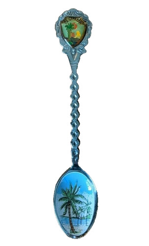 White metal florida state palm - white,