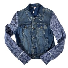 FREE PEOPLE Dark Wash Knit