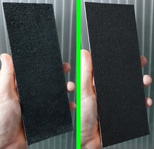 Wood & Leather DOUBLE SIDED Strop Block for Sharpening Knives & Chisels 20x7x2cm