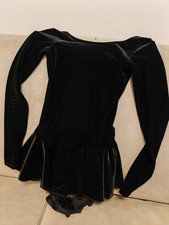 Mondor Black Dress Velour Long