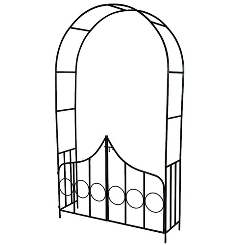 Steel garden fencing rose arch - garden,