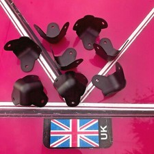Metal Corners, 8x 3 leg Black