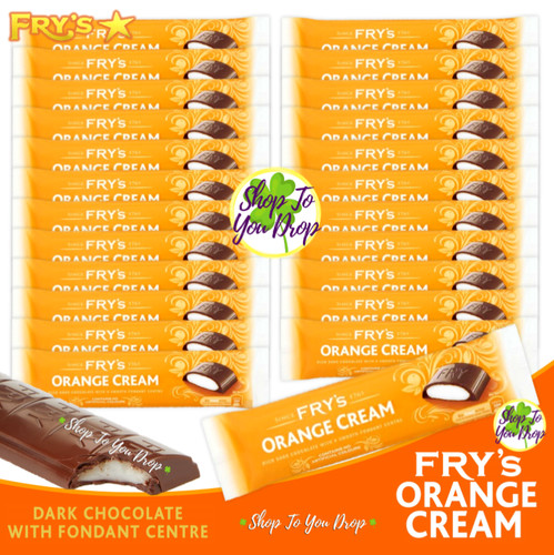 Frys orange cream 49g bars - orange,