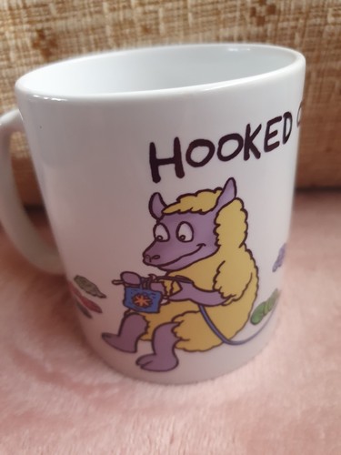 Hooked crochet mug sheep - hooked,