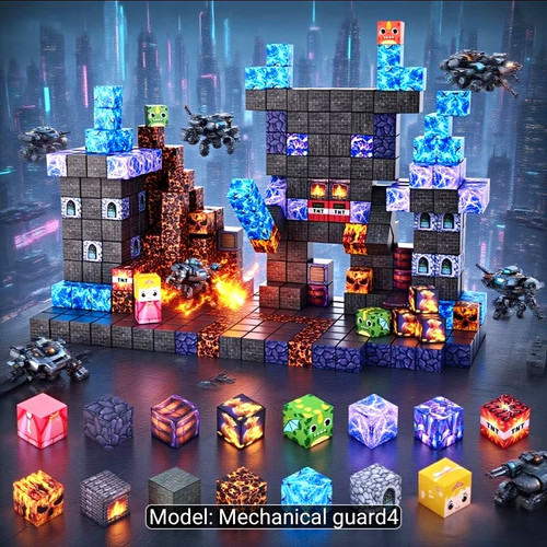 Magnetic building cube - magnetic,