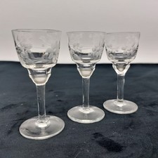 Stemmed Shot Glasses x3