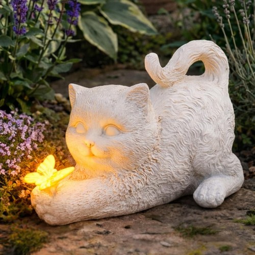 Solar led cat butterfly - solar,