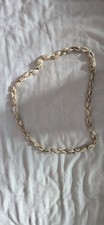 Long double row Cowry Shell Necklace 35" Total Circumference