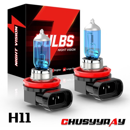 H11 55w super white - 2x, dipped
