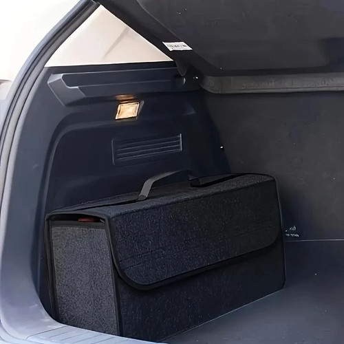 Grey car boot organiser felt - boot,
