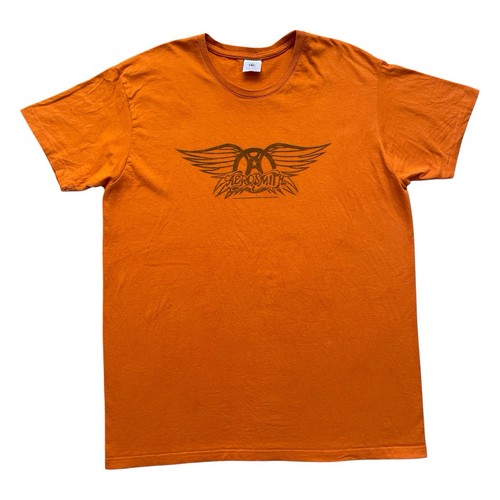 Orange aerosmith graphic band - graphic,