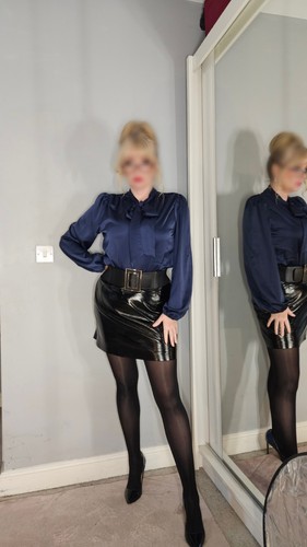 Ladies satin shirt - satin, bow