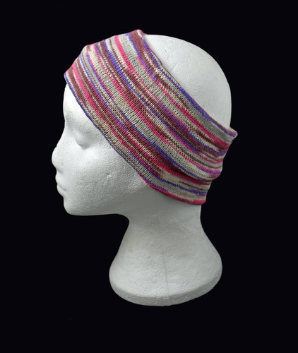 Striped cotton hair band - cotton,