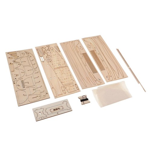 148 wooden boat assembled - wooden,