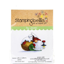 Stamping Bella Gnome with a