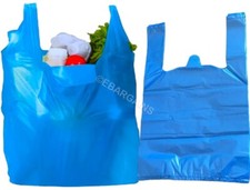 BLUE VEST CARRIER BAGS LARGE