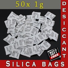 50x 1g Packets Silica Gel