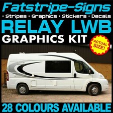 to fit CITROEN RELAY L3 LWB MOTORHOME GRAPHICS STICKERS STRIPES DAY VAN CAMPER