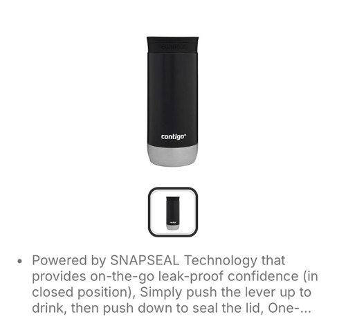 Contigo huron snapseal - contigo, snapseal™