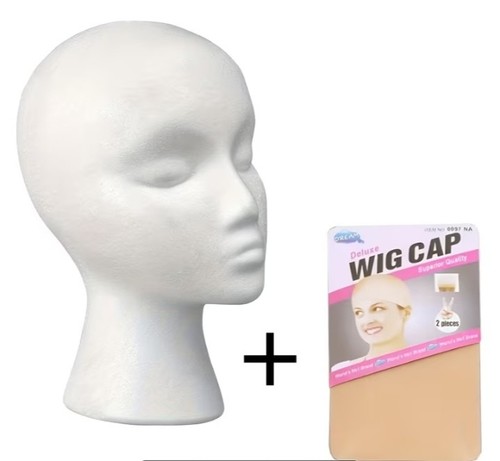 Polystyrene mannequin head - mannequin, &