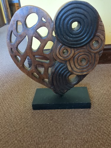 Large hand carved wooden - large,