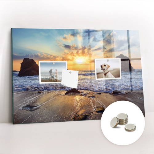 Decorative magnetic glass - glass, memo