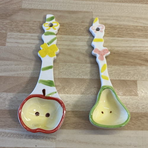 Ceramic 2pc spoons set - ceramic,